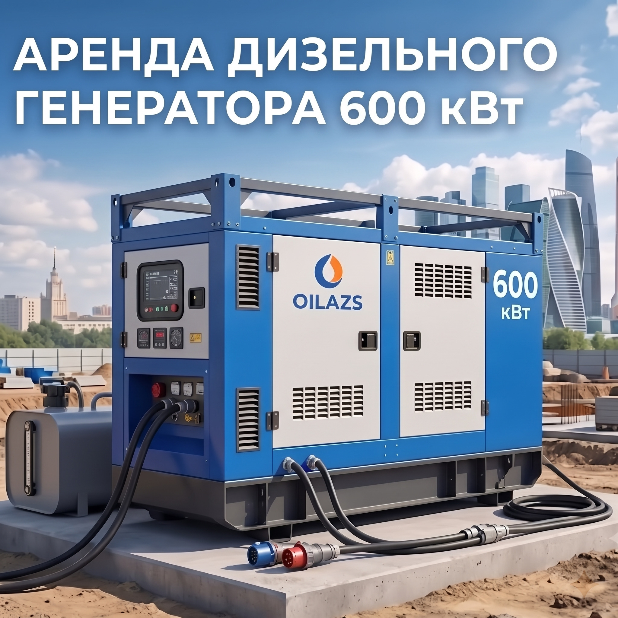 Аренда дизельного генератора 600 кВт