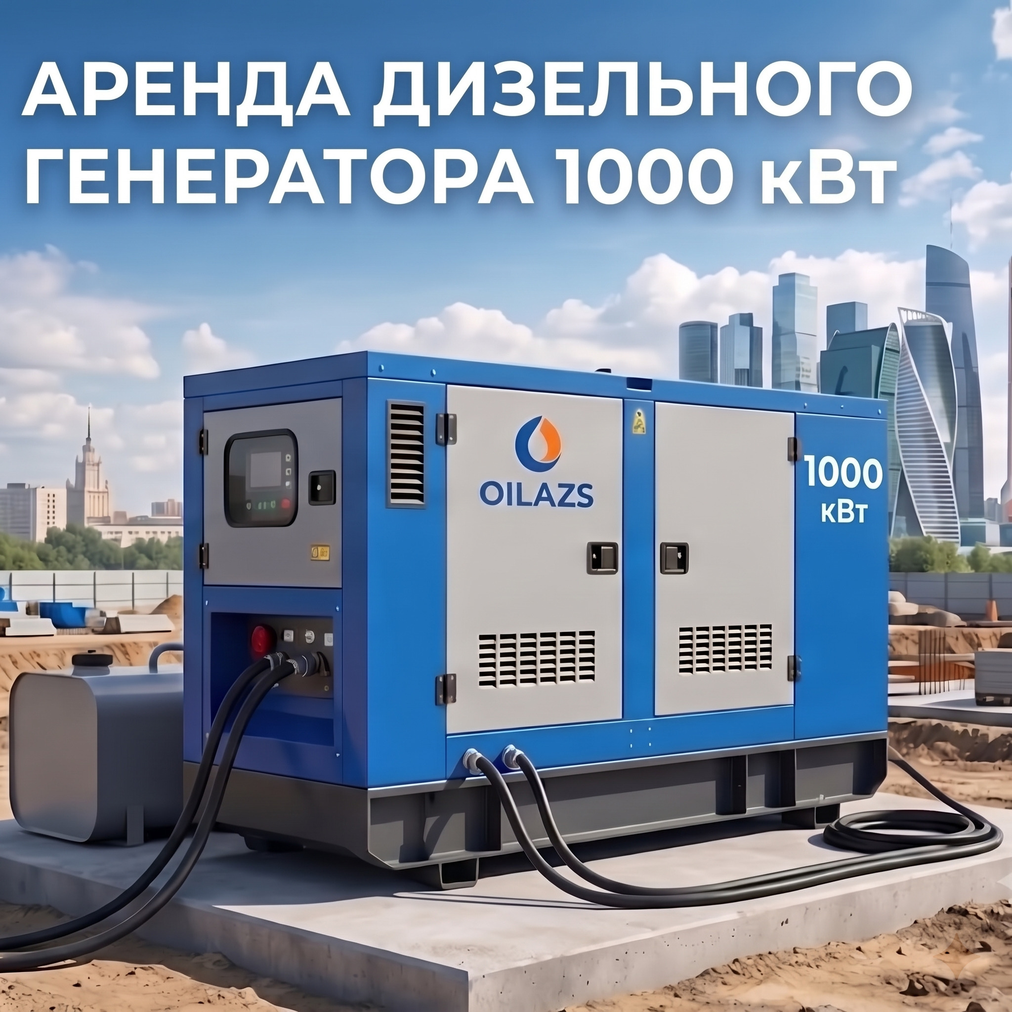Аренда дизельного генератора 1000 кВт