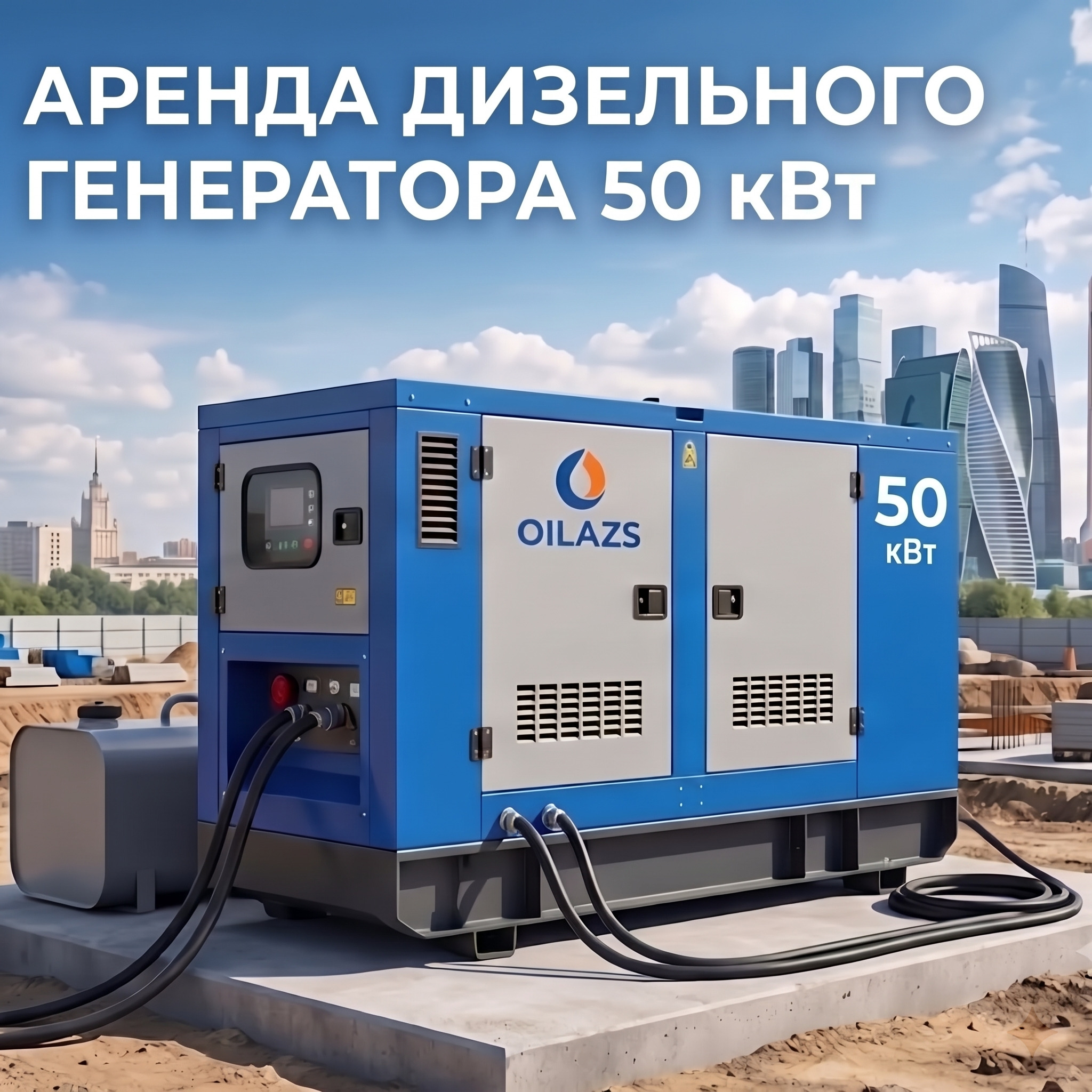 Аренда дизельного генератора 50 кВт