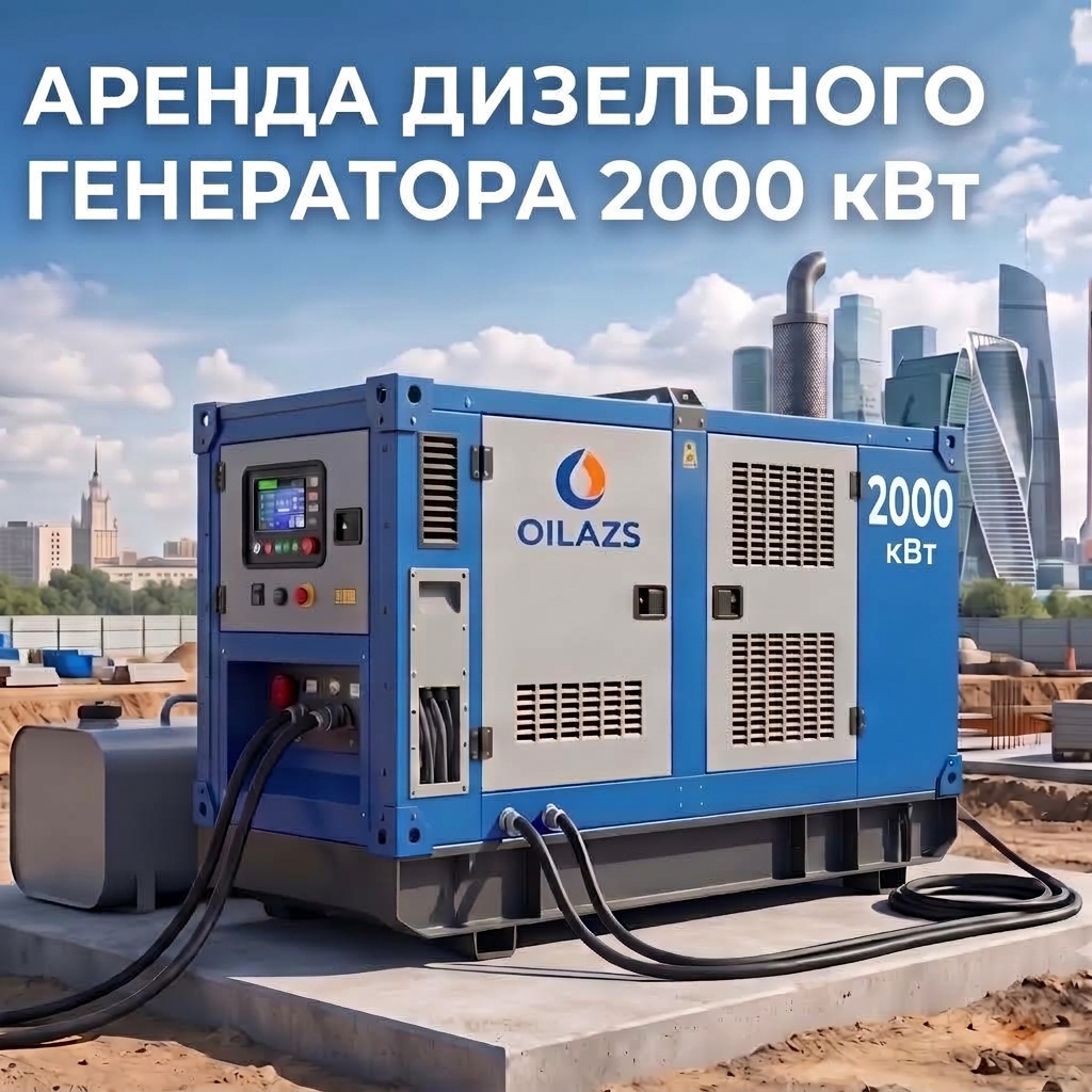 Аренда дизельного генератора 2000 кВт
